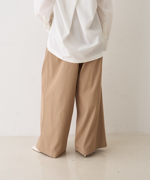 Rouge vif Anna（ルージュヴィフアンナ）の「ポリコットン撥水ワイドパンツ（その他パンツ・レディース・ベージュ/オフホワイト・36/38）」の21枚目の写真