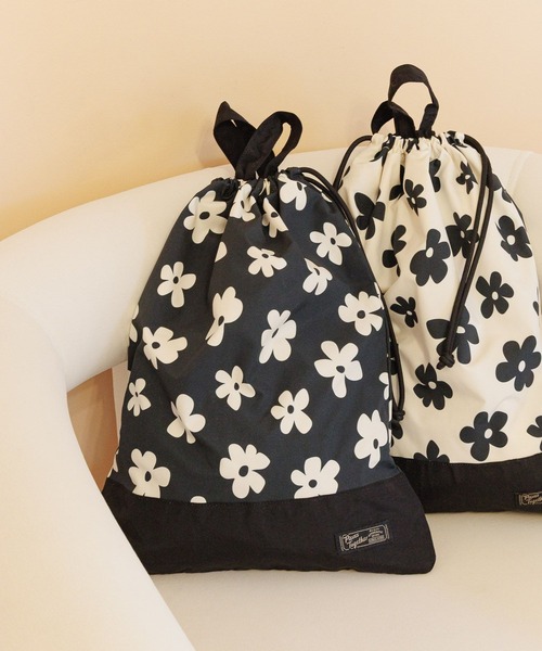 GLOBAL WORK（グローバルワーク）の「洗えるスクール巾着L/641386（ハンドバッグ・キッズ・グレー系その他3/ピンク/グリーン/ホワイト/ブルー系その他4/その他/グレー系その他/ライトブルー/ブラック/カーキ・FREE）」の10枚目の写真