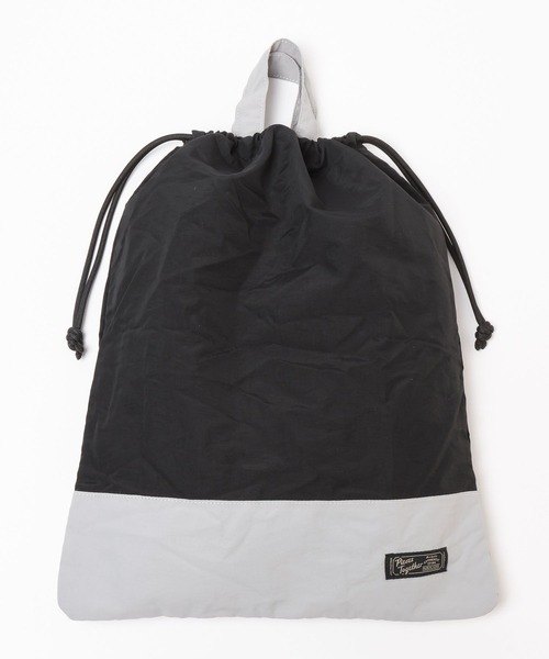 GLOBAL WORK（グローバルワーク）の「洗えるスクール巾着L/641386（ハンドバッグ・キッズ・グレー系その他3/ピンク/グリーン/ホワイト/ブルー系その他4/その他/グレー系その他/ライトブルー/ブラック/カーキ・FREE）」の2枚目の写真