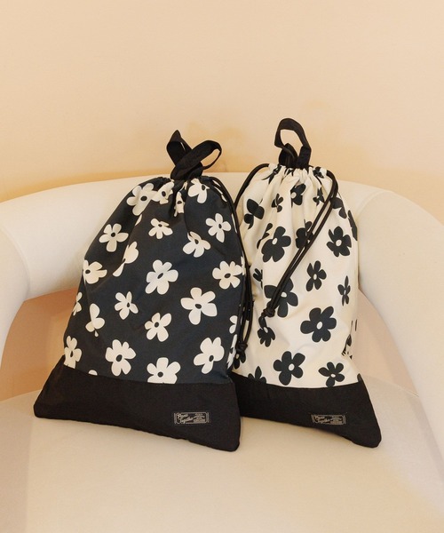 GLOBAL WORK（グローバルワーク）の「洗えるスクール巾着L/641386（ハンドバッグ・キッズ・グレー系その他3/ピンク/グリーン/ホワイト/ブルー系その他4/その他/グレー系その他/ライトブルー/ブラック/カーキ・FREE）」の13枚目の写真