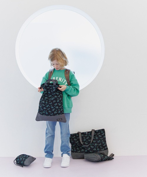 GLOBAL WORK（グローバルワーク）の「洗えるスクール巾着L/641386（ハンドバッグ・キッズ・グレー系その他3/ピンク/グリーン/ホワイト/ブルー系その他4/その他/グレー系その他/ライトブルー/ブラック/カーキ・FREE）」の17枚目の写真