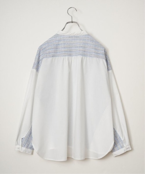 LBC（エルビーシー）の「異素材切り替えシャツ（シャツ/ブラウス・レディース・グレー/ベージュ/ダークグレー/ブルー・M）」の18枚目の写真