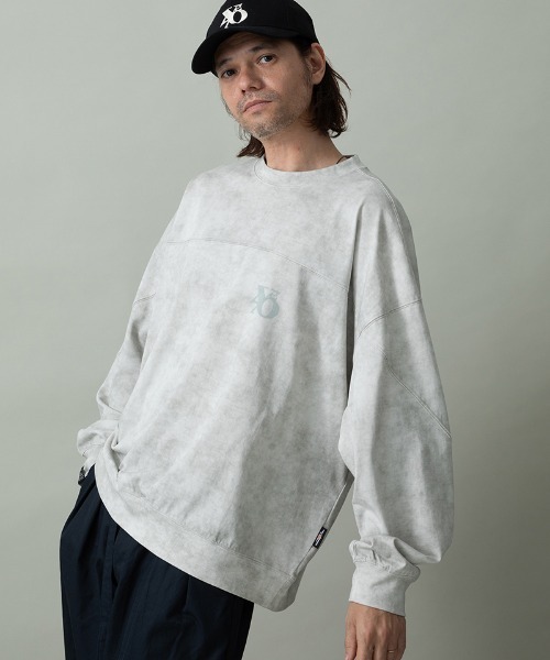 EGO TRIPPING(エゴトリッピング)の「mlt5592- SWITCHCUT カットソー(666651)(Tシャツ/カットソー・メンズ・ブラック/グレー・48/46)」の3枚目の写真