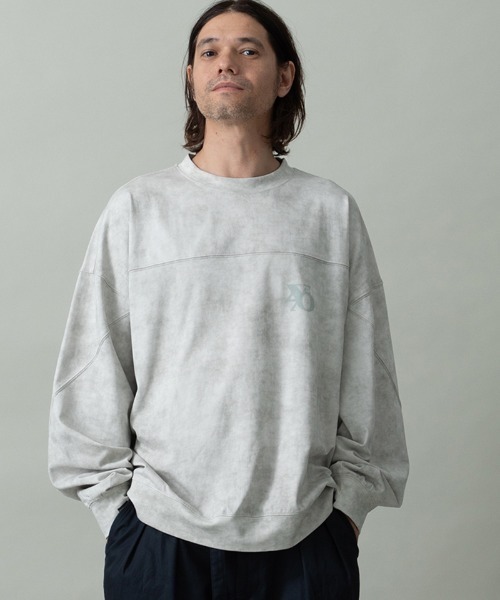 EGO TRIPPING(エゴトリッピング)の「mlt5592- SWITCHCUT カットソー(666651)(Tシャツ/カットソー・メンズ・ブラック/グレー・48/46)」の4枚目の写真