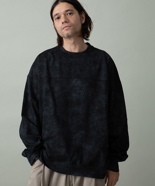 EGO TRIPPING(エゴトリッピング)の「mlt5592- SWITCHCUT カットソー(666651)(Tシャツ/カットソー・メンズ・ブラック/グレー・48/46)」の9枚目の写真