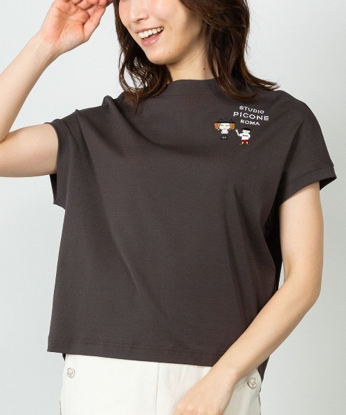 STUDIO PICONE(スタジオピッコーネ)の「コットン100%フレンチプルオーバー(Tシャツ/カットソー・レディース・ライトブルー/ホワイト/ブラウン/ライトパープル・LL/L/M)」の11枚目の写真