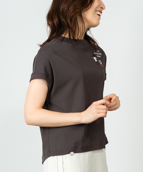 STUDIO PICONE(スタジオピッコーネ)の「コットン100%フレンチプルオーバー(Tシャツ/カットソー・レディース・ライトブルー/ホワイト/ブラウン/ライトパープル・LL/L/M)」の14枚目の写真
