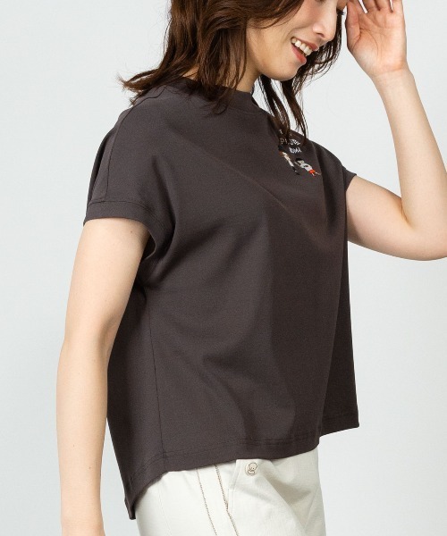 STUDIO PICONE(スタジオピッコーネ)の「コットン100%フレンチプルオーバー(Tシャツ/カットソー・レディース・ライトブルー/ホワイト/ブラウン/ライトパープル・LL/L/M)」の15枚目の写真