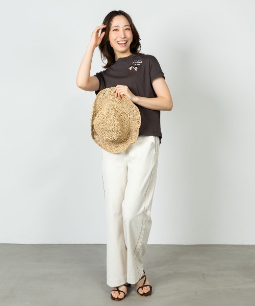 STUDIO PICONE(スタジオピッコーネ)の「コットン100%フレンチプルオーバー(Tシャツ/カットソー・レディース・ライトブルー/ホワイト/ブラウン/ライトパープル・LL/L/M)」の16枚目の写真