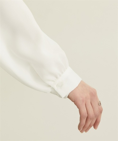 nissen（ニッセン）の「レース衿ボリューム袖ブラウス（シャツ/ブラウス・レディース・ラベンダー/オフホワイト・M/L）」の21枚目の写真