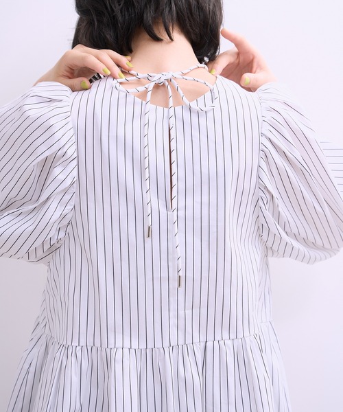 ADAM ET ROPE'（アダムエロペ）の「【WEB限定】2WAYバルーンスリーブチュニック（シャツ/ブラウス・レディース・ホワイト/ホワイト系その他/ブラック/サックスブルー・36/38）」の22枚目の写真