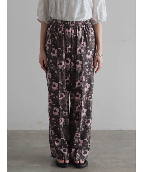 FIL DE FER（フィルデフェール）の「【予約】シャドウフラワープリント　イージーパンツ（その他パンツ・レディース・ピンク/ブラック・FREE）」の13枚目の写真