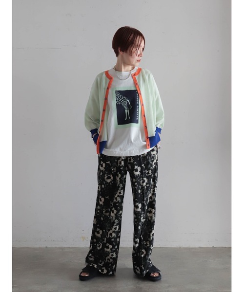 FIL DE FER（フィルデフェール）の「【予約】シャドウフラワープリント　イージーパンツ（その他パンツ・レディース・ピンク/ブラック・FREE）」の21枚目の写真