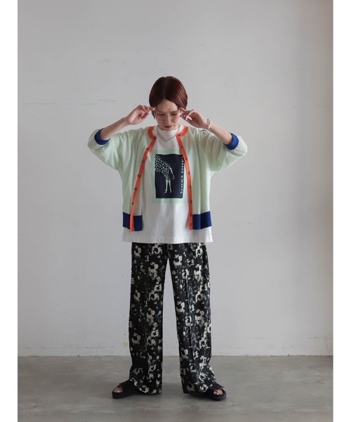 FIL DE FER（フィルデフェール）の「【予約】シャドウフラワープリント　イージーパンツ（その他パンツ・レディース・ピンク/ブラック・FREE）」の22枚目の写真