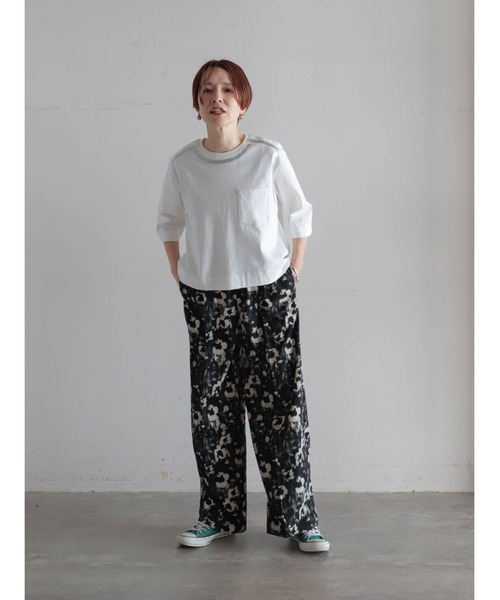 FIL DE FER（フィルデフェール）の「【予約】シャドウフラワープリント　イージーパンツ（その他パンツ・レディース・ピンク/ブラック・FREE）」の11枚目の写真