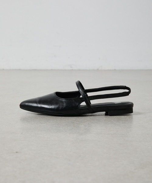 COLONY 2139（コロニートゥーワンスリーナイン）の「ワンストラップポインテッドミュール（サンダル・レディース・ブラック/シルバー・LARGE/MEDIUM）」の4枚目の写真