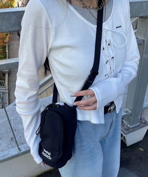 repipi armario（レピピ アルマリオ）の「RAマルチボトルショルダー（ショルダーバッグ・キッズ・ブラック系その他/ホワイト系その他/グレー系その他・FREE）」の2枚目の写真