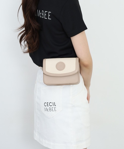 CECIL McBEE(セシルマクビー)の「Emblem Scope Case(ボディバッグ/ウエストポーチ・レディース・ピンク/ホワイト/ベージュ・F)」の9枚目の写真