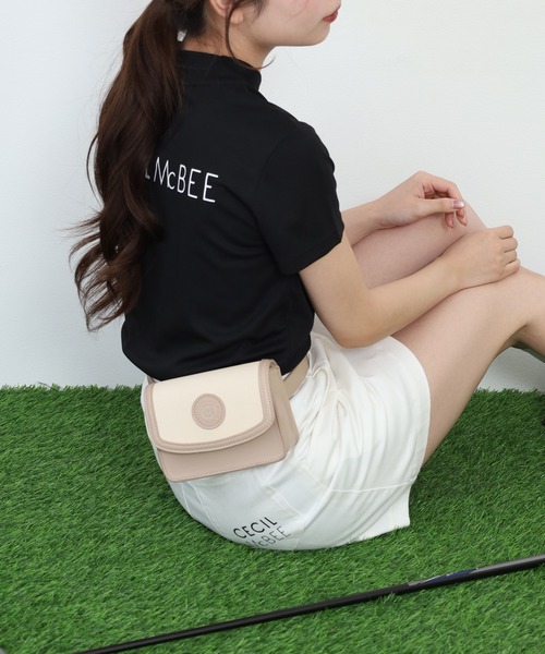 CECIL McBEE(セシルマクビー)の「Emblem Scope Case(ボディバッグ/ウエストポーチ・レディース・ピンク/ホワイト/ベージュ・F)」の8枚目の写真