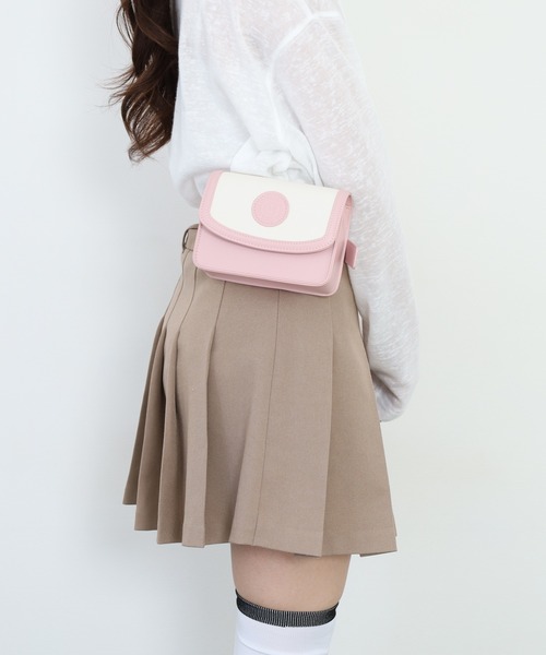 CECIL McBEE(セシルマクビー)の「Emblem Scope Case(ボディバッグ/ウエストポーチ・レディース・ピンク/ホワイト/ベージュ・F)」の16枚目の写真