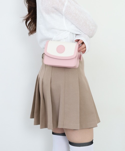 CECIL McBEE(セシルマクビー)の「Emblem Scope Case(ボディバッグ/ウエストポーチ・レディース・ピンク/ホワイト/ベージュ・F)」の17枚目の写真