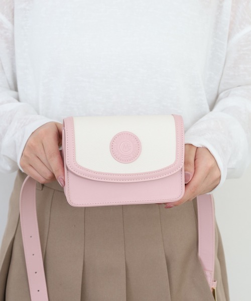 CECIL McBEE(セシルマクビー)の「Emblem Scope Case(ボディバッグ/ウエストポーチ・レディース・ピンク/ホワイト/ベージュ・F)」の20枚目の写真