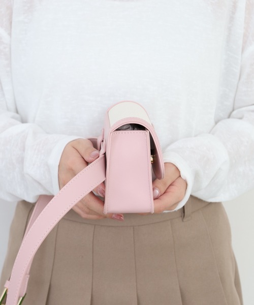 CECIL McBEE(セシルマクビー)の「Emblem Scope Case(ボディバッグ/ウエストポーチ・レディース・ピンク/ホワイト/ベージュ・F)」の21枚目の写真