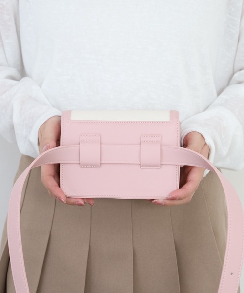 CECIL McBEE(セシルマクビー)の「Emblem Scope Case(ボディバッグ/ウエストポーチ・レディース・ピンク/ホワイト/ベージュ・F)」の22枚目の写真
