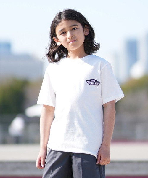 VANS（バンズ）の「VANS/バンズ キッズ 半袖 Tシャツ ロゴ バックプリント DOUBLE STANDARD VN000T30（Tシャツ/カットソー・キッズ・ホワイト/ブラック・150cm/140cm/130cm）」の4枚目の写真