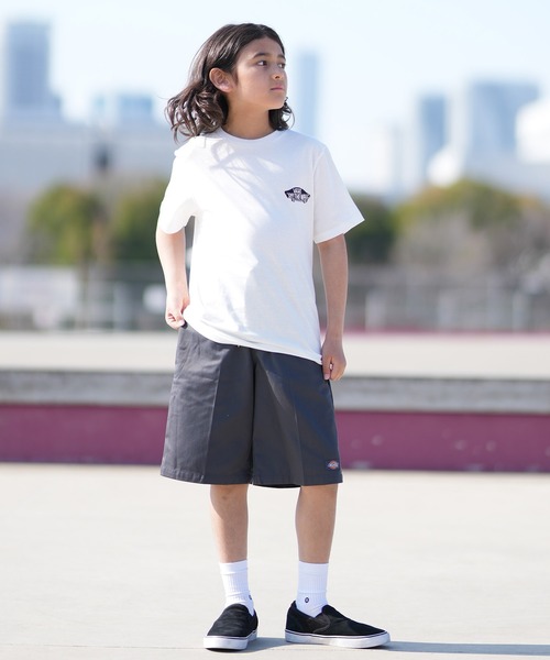 VANS（バンズ）の「VANS/バンズ キッズ 半袖 Tシャツ ロゴ バックプリント DOUBLE STANDARD VN000T30（Tシャツ/カットソー・キッズ・ホワイト/ブラック・150cm/140cm/130cm）」の6枚目の写真