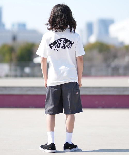 VANS（バンズ）の「VANS/バンズ キッズ 半袖 Tシャツ ロゴ バックプリント DOUBLE STANDARD VN000T30（Tシャツ/カットソー・キッズ・ホワイト/ブラック・150cm/140cm/130cm）」の8枚目の写真