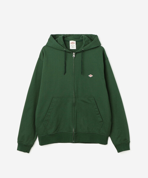 DANTON（ダントン）の「DANTON | コットンテリー ジップパーカー MEN（パーカー・メンズ・ネイビー/ダークグリーン/グレー・40/44/42）」の2枚目の写真