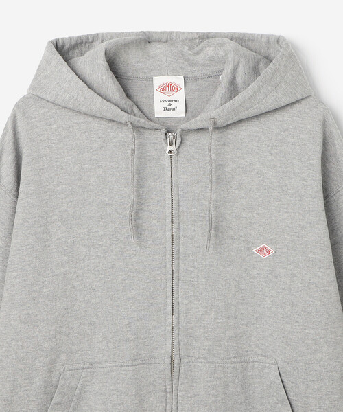 DANTON（ダントン）の「DANTON | コットンテリー ジップパーカー MEN（パーカー・メンズ・ネイビー/ダークグリーン/グレー・40/44/42）」の6枚目の写真