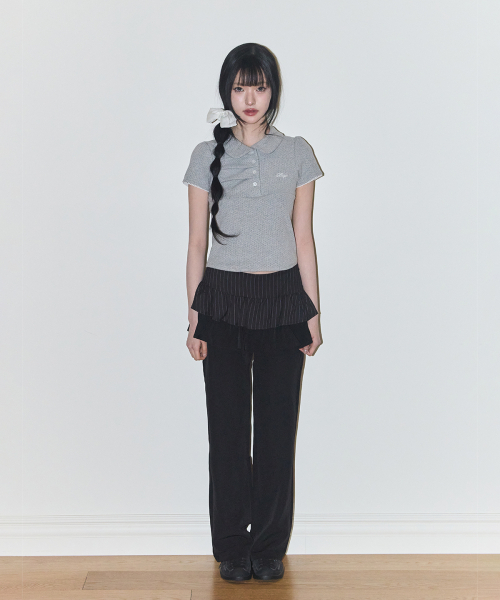 ILLIGO(イリゴ)の「ドットピンタックカラーTメランジ(Tシャツ/カットソー・レディース・その他・OS)」の6枚目の写真