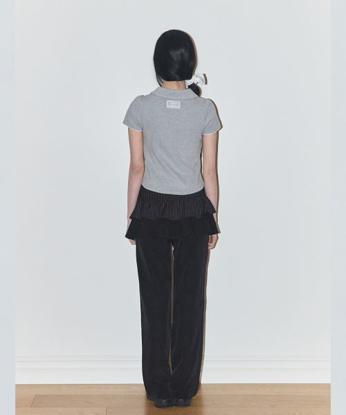 ILLIGO(イリゴ)の「ドットピンタックカラーTメランジ(Tシャツ/カットソー・レディース・その他・OS)」の4枚目の写真