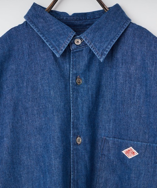 DANTON（ダントン）の「[DANTON/ダントン] レギュラーカラー ダンガリーデニムシャツ（シャツ/ブラウス・レディース・ブルー・38/36）」の17枚目の写真