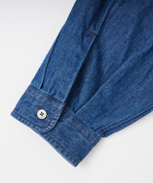 DANTON（ダントン）の「[DANTON/ダントン] レギュラーカラー ダンガリーデニムシャツ（シャツ/ブラウス・レディース・ブルー・38/36）」の18枚目の写真