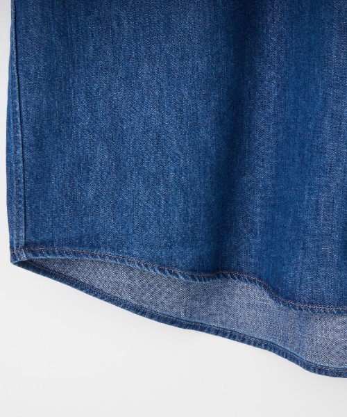 DANTON（ダントン）の「[DANTON/ダントン] レギュラーカラー ダンガリーデニムシャツ（シャツ/ブラウス・レディース・ブルー・38/36）」の19枚目の写真