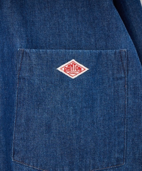 DANTON（ダントン）の「[DANTON/ダントン] レギュラーカラー ダンガリーデニムシャツ（シャツ/ブラウス・レディース・ブルー・38/36）」の20枚目の写真