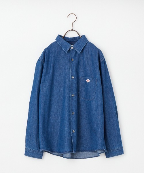 DANTON（ダントン）の「[DANTON/ダントン] レギュラーカラー ダンガリーデニムシャツ（シャツ/ブラウス・レディース・ブルー・38/36）」の15枚目の写真