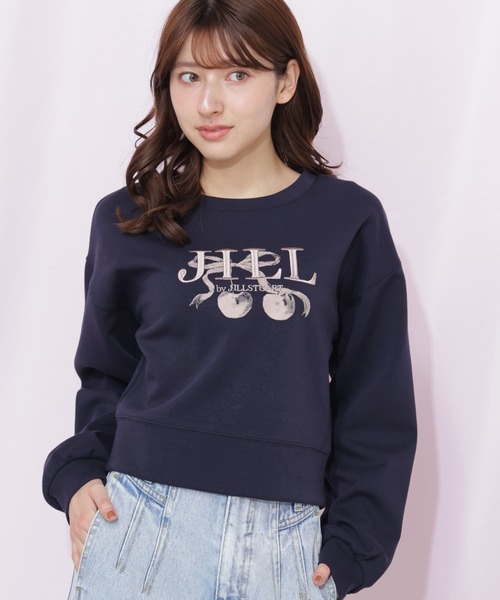 JILL by JILL STUART(ジルバイジルスチュアート)の「チェリーロゴスウェット(スウェット・レディース・ネイビー/グレー/ホワイト・FREE)」の3枚目の写真