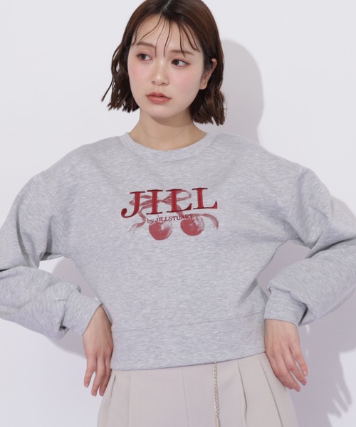 JILL by JILL STUART(ジルバイジルスチュアート)の「チェリーロゴスウェット(スウェット・レディース・ネイビー/グレー/ホワイト・FREE)」の2枚目の写真