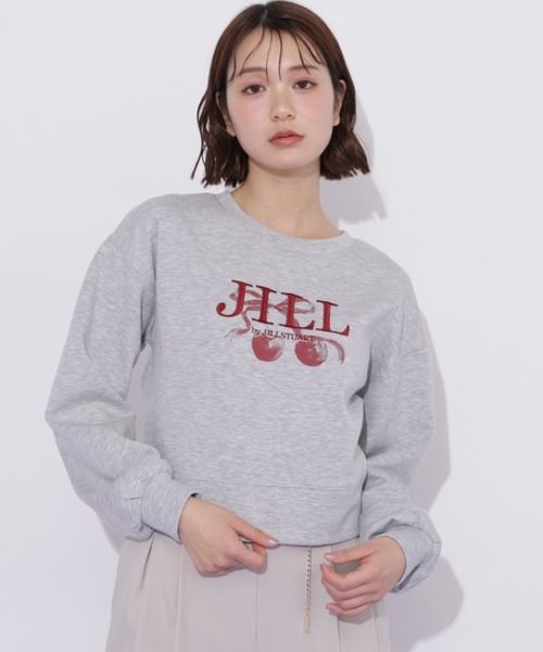 JILL by JILL STUART(ジルバイジルスチュアート)の「チェリーロゴスウェット(スウェット・レディース・ネイビー/グレー/ホワイト・FREE)」の4枚目の写真