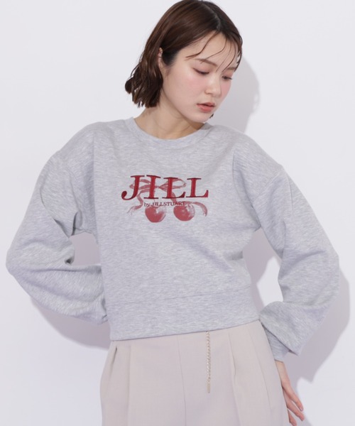 JILL by JILL STUART(ジルバイジルスチュアート)の「チェリーロゴスウェット(スウェット・レディース・ネイビー/グレー/ホワイト・FREE)」の5枚目の写真