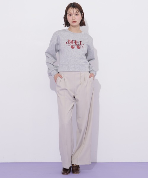 JILL by JILL STUART(ジルバイジルスチュアート)の「チェリーロゴスウェット(スウェット・レディース・ネイビー/グレー/ホワイト・FREE)」の8枚目の写真