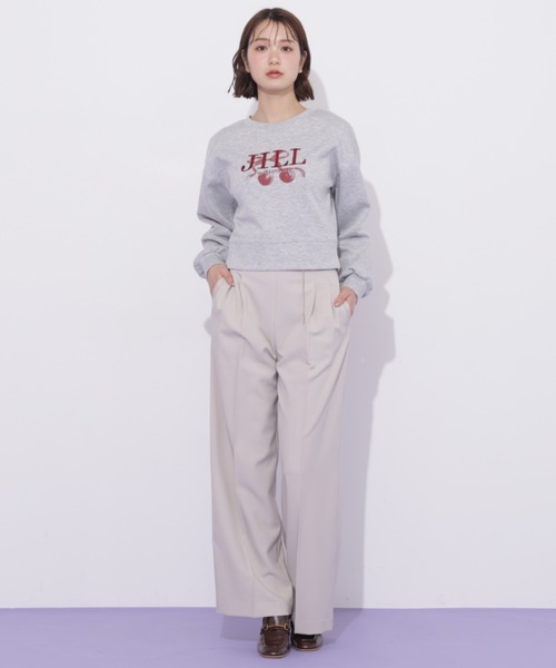 JILL by JILL STUART(ジルバイジルスチュアート)の「チェリーロゴスウェット(スウェット・レディース・ネイビー/グレー/ホワイト・FREE)」の10枚目の写真