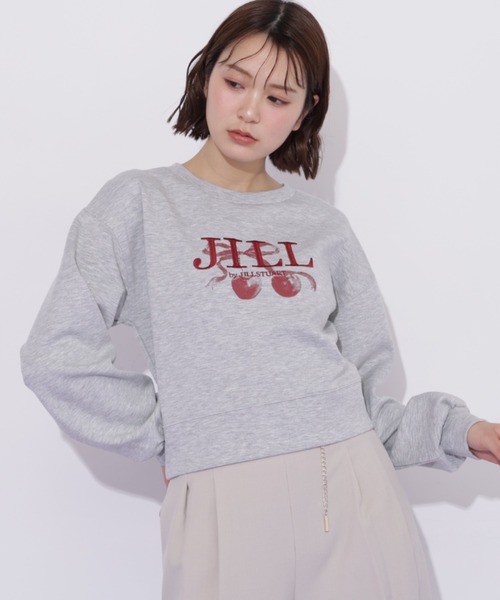 JILL by JILL STUART(ジルバイジルスチュアート)の「チェリーロゴスウェット(スウェット・レディース・ネイビー/グレー/ホワイト・FREE)」の7枚目の写真