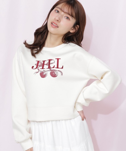 JILL by JILL STUART(ジルバイジルスチュアート)の「チェリーロゴスウェット(スウェット・レディース・ネイビー/グレー/ホワイト・FREE)」の20枚目の写真