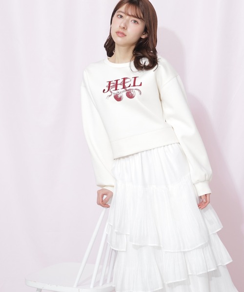 JILL by JILL STUART(ジルバイジルスチュアート)の「チェリーロゴスウェット(スウェット・レディース・ネイビー/グレー/ホワイト・FREE)」の22枚目の写真