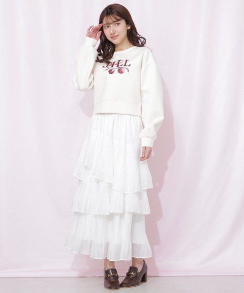 JILL by JILL STUART（ジルバイジルスチュアート）の「チェリーロゴスウェット（スウェット・レディース・ネイビー/グレー/ホワイト・FREE）」の22枚目の写真